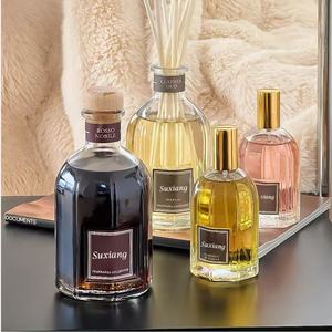 Diffusore di profumo per la casa a forma di ottagono di lusso all'ingrosso grande capacità 250ml/500ml bottiglia di vetro artigianale fai da te - Product Image 1