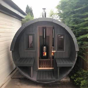 Sauna <span class=keywords><strong>Industrial</strong></span> Moderna em Hemlock com Aquecimento por Infravermelho Longo e Janela Panorâmica para Uso Comercial em Spa Durável - Product Image 5
