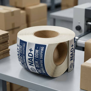 Custom Amber Glass Vial <b>Labels</b> 10ml UV Protection Stickers for NAD+ Anti Aging Serum <b>Packaging</b> - Product Image 5