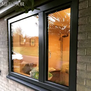 Fornitore cinese di finestre a battente nere di alta qualità per la casa in alluminio tilt e girare la finestra cucina altre finestre