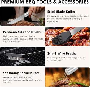 Ensemble d'outils de <span class=keywords><strong>barbecue</strong></span> d'usine ensemble d'ustensiles de gril de <span class=keywords><strong>barbecue</strong></span> extérieur <span class=keywords><strong>kit</strong></span> d'accessoires de <span class=keywords><strong>barbecue</strong></span> avec coffret <span class=keywords><strong>en</strong></span> aluminium ensemble de cadeaux - Product Image 6