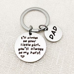 <span class=keywords><strong>Je</strong></span> serai <span class=keywords><strong>toujours</strong></span> votre petite fille en gros cadeaux de fête des pères porte-clés en métal cadeaux de fête des pères de fille porte-clés en métal - Product Image 1