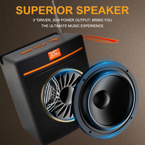 SING-E ZQS819 Enceinte solaire FM d'extérieur avec connexion TWS, égaliseur réglable et conception antichoc pour chantier de construction - Product Image 6