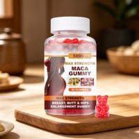 Gummies de Maca 5000mg Force Maximale, 60 Unités – Complément Naturel pour l'Augmentation des Seins, des Fesses et des Hanches pour Femmes