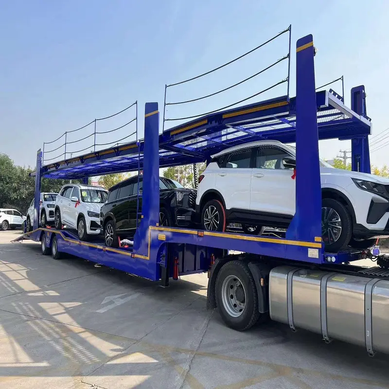 hot selling high quality 8 car 17m 13.75m car trailer transport trailer for Russia