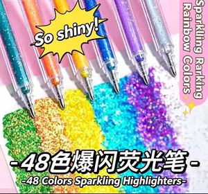 <span class=keywords><strong>Penne</strong></span> Gel Glitterate con Inchiostro Scintillante, Punta 1.0mm, Linea Spessa, Cancellabili, per Journaling e Regalo - Product Image 5