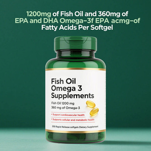 Capsules d'huile de poisson naturelle personnalisées en marque blanche OEM, améliorent l'immunité, complément alimentaire pour adultes, 200/gélules par flacon - Product Image 4