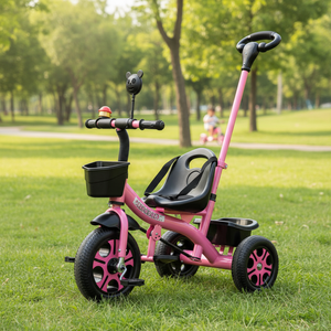 <span class=keywords><strong>Tricycle</strong></span> 2-en-1 populaire <span class=keywords><strong>pour</strong></span> enfants avec poignée de poussée amovible et paniers de rangement doubles, <span class=keywords><strong>pour</strong></span> les enfants de <span class=keywords><strong>18</strong></span> <span class=keywords><strong>mois</strong></span> à 6 ans, <span class=keywords><strong>pour</strong></span> jouer - Product Image 3