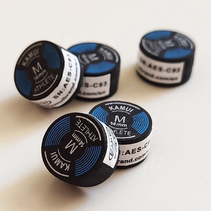 PT-XY-008- رأس عصا بلياردو رياضي من Kamui بطبقات متعددة من الجلد بألوان قوس قزح للبلياردو والسنوكر والكاروم، مقاس S <span class=keywords><strong>M</strong></span> H، الأكثر مبيعًا مع علبة - Product Image 4