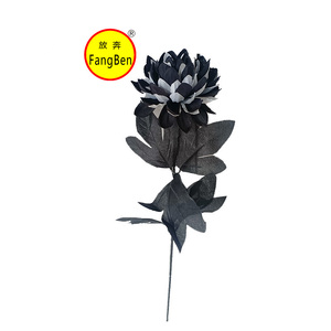 Trang trí hoa Nhân Tạo Màu đen và trắng với dahlias mô phỏng cho đám cưới và trang trí nhà với hoa nhân tạo - Product Image 1