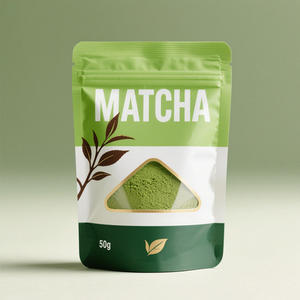 Grosir disesuaikan desain Matcha hijau tas Matcha 100g 250g 500g untuk minuman memasak suplemen kosmetik teh kesehatan - Product Image 3