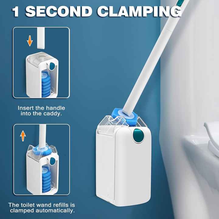 thumbnail image 2 of NEWE Disposable Toilet Brush Cleaner Refills 16 Pieces 2 of 13
