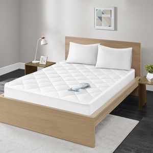 DB Queen Size 300 hilos algodón satén impermeable colchón lavable fibra de poliéster Protector terapia memoria hospitales - Product Image 1