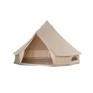 3M 4M 5M 6M Personalizado luxo glamping algodão lona yurt tenda sino para acampamento ao ar livre