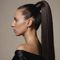 Queue de cheval synthétique lisse haute température D.S Hair 22" 100g à enrouler pour femmes – Vente en gros