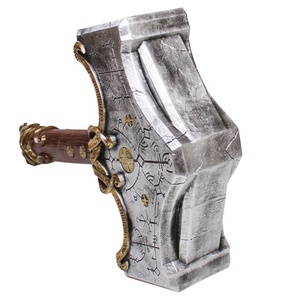 Jeu classique de dieu de la guerre: <span class=keywords><strong>Ragnarok</strong></span> Thor Hammer accessoires de Cosplay artisanaux en résine hautement réduits - Product Image 3
