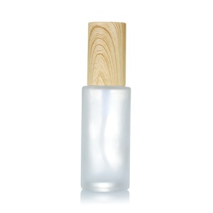 Profumo di lusso 20ml 30ml 40ml 50ml 60ml 80ml 100ml 120ml linea di bambù flacone spray per pompa in vetro a nebbia fine superiore con coperchio a grana di legno - Product Image 5