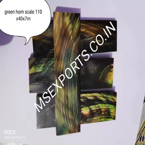 Escala de cuerno de búfalo pulido duradero, estilo de Cruz náutica, arte religioso, artesanías decorativas verdes ecológicas, artesanías naturales - Product Image 1