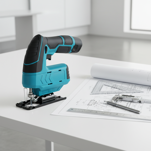 Industrial Lithium Electric Jigsaw Woodworking Tool 21V Brushless Motor High-Speed Cordless 1500mAh Battery
