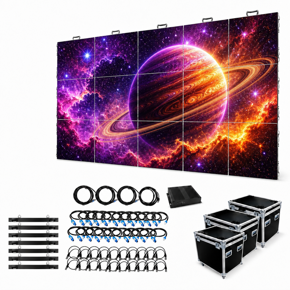 Rental LED Screen 500x1000mm P2.6 P2.9 Front Maintenance 5 Year ...
