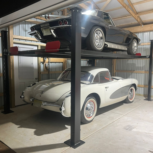 Lift Mobil Parkir 4 Tiang Kapasitas 4000kg Berkualitas Tinggi, Pengiriman Cepat, Peralatan Hidrolik Otomatis, Hoist Garasi Rumah Tipe 2 Tingkat - Product Image 1