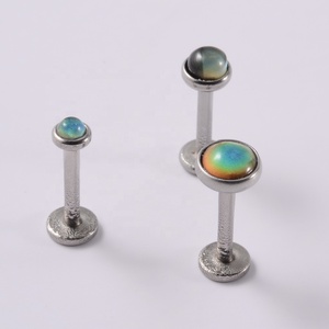 Anillos <span class=keywords><strong>de</strong></span> Labret para Nariz, Lengua y Pezón 2022, Aretes con Piedra que Cambia <span class=keywords><strong>de</strong></span> Color con la Temperatura del Sol, para Fiesta, Boda, Compromiso, Regalo - Product Image 3