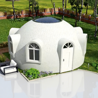Hôtel de luxe en forme de dôme en EPS à coque rigide, haute performance, polyvalent, hôtel de glamping, dôme géodésique