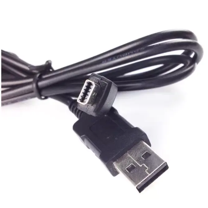 1m 12pins USB data cable and charging cable with one ferrite fit for 12P digital For Casio camera