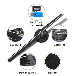 Topproducten 2 Voet Holografische Wifi-Reclamemachine 244 Kraal 3d Hd Display Led Holografische Lichtspeler Projector - Product Image 4