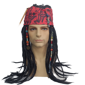 <span class=keywords><strong>Carnaval</strong></span> Pirates Caraïbes Costume Jack Sparrow <span class=keywords><strong>Masque</strong></span> Cosplay Adulte Capitaine <span class=keywords><strong>Pirate</strong></span> Foulard pour Halloween Mascarade Party <span class=keywords><strong>Masque</strong></span> - Product Image 2
