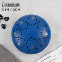 Good Price Steel Tongue Drum 6 Inch 8 Notes Musical Percussion Instruments Handpan Drum for Meditation