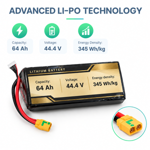 Paquete de Baterías de Iones de Litio de 44.4V 12S 40000mah 22000mah 300000mah, 44.4V 6S 25C 50C 120C para Autos RC de Carreras - Product Image 5