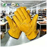 Gants de travail en cuir robustes pour hommes, gants de protection pour la construction, les conducteurs, la soudure, la sécurité industrielle