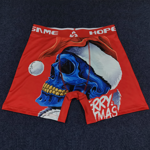 Boxer da Uomo Personalizzati Regalo di Natale Traspiranti Intimo Essenziale Mutande da Uomo Taglie Forti con Stampe Disegnate Boxer Aderenti da Uomo - Product Image 3