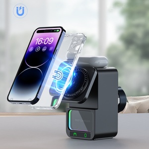 Productos populares Cargador inalámbrico 6 en 1 Altavoz BT con cargador inalámbrico nocturno ligero para reloj de teléfono y auriculares - Product Image 3