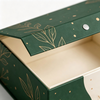 Boîte cadeau magnétique personnalisée à couvercle rabattable, emballage en carton rigide avec fermeture magnétique puissante pour bijoux et cosmétiques