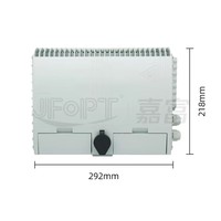 Caja de Terminales de Fibra Óptica IP65 Impermeable 16C, Cierre de Empalme 2x16 para Exteriores, Red FTTH, Conector LC/SC, Instalación Rápida de Cable