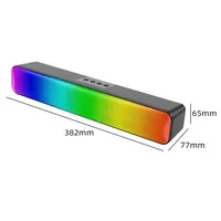 Mini barre de son de bureau Bluetooth, audio triple mode, son surround 3D, caisson de basses, boîte de son pour ordinateur portable PC