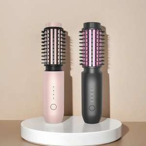 <span class=keywords><strong>Cepillo</strong></span> de aire caliente inalámbrico recargable portátil 3 en 1 <span class=keywords><strong>alisador</strong></span> de pelo de cerámica y rizador Multi Styler juego de Peine rizador de pelo - Product Image 2