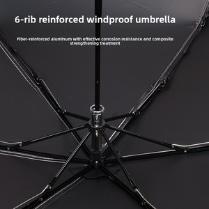<span class=keywords><strong>Parapluie</strong></span> pliant de poche <span class=keywords><strong>mini</strong></span> crayon 6 baleines, ultra léger 146g, anti-UV UPF50, avec logo personnalisé OEM, pour femme, cadeau promotionnel, soleil et pluie - Product Image 4