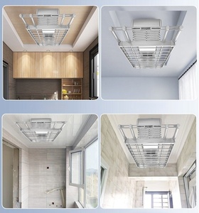 Aluminum alloy intelligent voice remote control lifting and retractable disinfection drying electric drying rack - Product Image 6