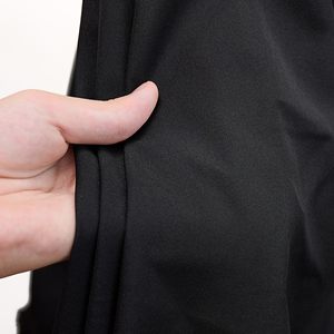 Black Drapey Cotton Polyester Fabric, Soft Breathable Light Suede Cloth by Yard for Dress Shirt Curtain & DIY Crafts - Product Image 3