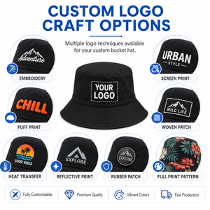 Custom Logo Bucket <b>Hats</b> High Quality Waterproof for Men Women Kids <b>Summer</b> Outdoor Sports Fishing and Sun Beach Casual - Product Image 4