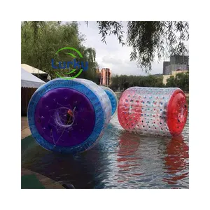 Fabriek Verkoop Drijvende Water Roller Bal Opblaasbare Zorbing Rollende Bal Aangepaste Grote Pvc Opblaasbare Roller