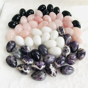 Vente en gros Oeuf en cristal d'obsidienne noire avec force vaginale naturelle et sûre pour femme - Product Image 6