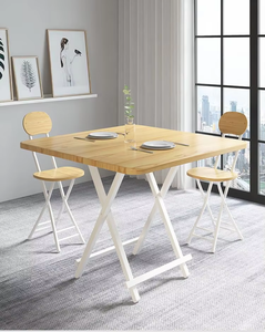 <span class=keywords><strong>Mesa</strong></span> Plegable Blanca para Exteriores, Moderna, Resistente, Ligera, de MDF, para Hogar, Escuela, Comedor, Banquetes, Hotel, Jardín, Patio, Viajes y Picnic - Product Image 3