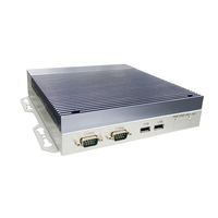 PC industriel tout-en-un sans ventilateur personnalisé en usine, 4e génération I3/I5/I7, 8 Go DDR3L, max 10 ports COM, intégré, en stock