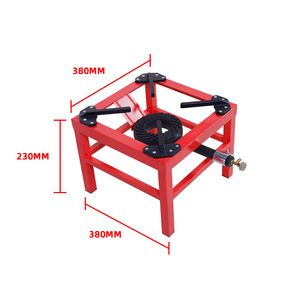 Horno de fundición de gas portátil de metal rojo con soporte ajustable y control de llama para soldadura, calefacción, manualidades al aire libre - Product Image 3