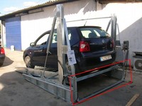 Tabitha TEP606 Élévateur de stationnement hydraulique incliné double empilement pour espaces résidentiels et commerciaux
