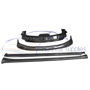 Kit de Carrocería de Fibra de Carbono Seca Brillante, Alerón Delantero, Difusor Trasero y Faldones Laterales para TESLA Model X 2022+ - Product Image 4